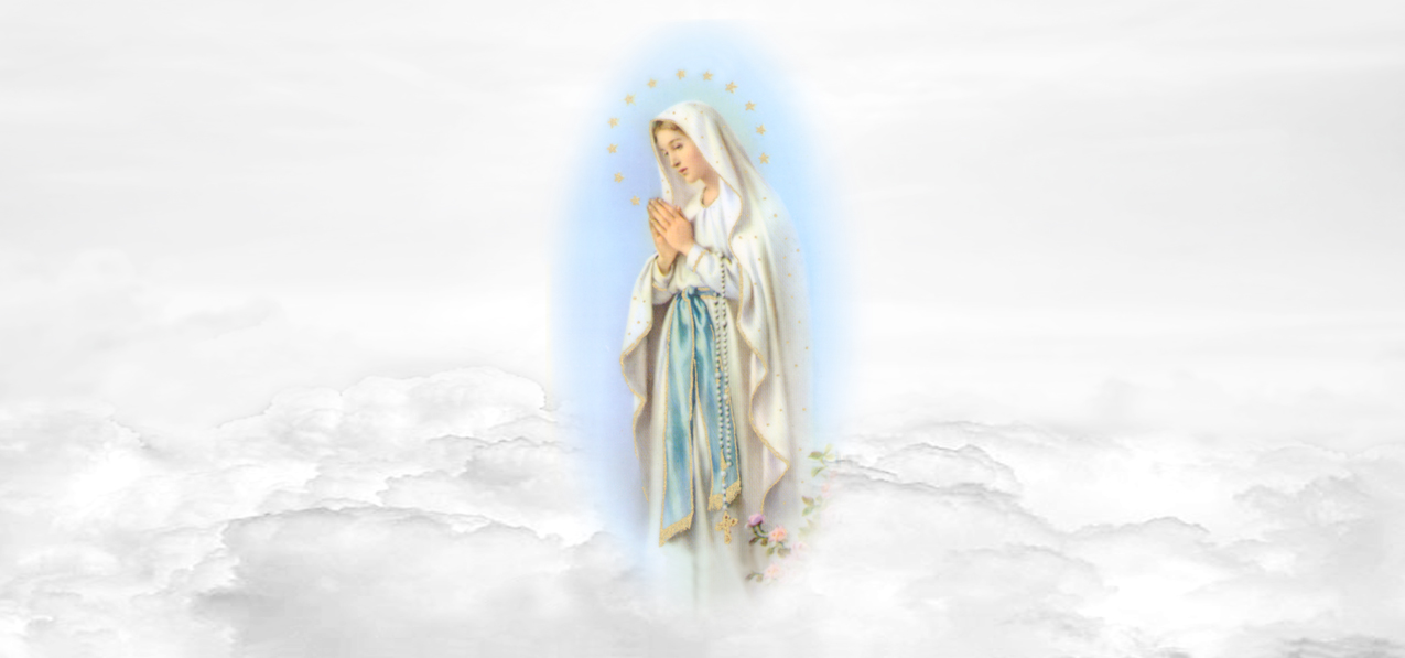 P 115 WT Lady of the Flowering Thorn Clouds White